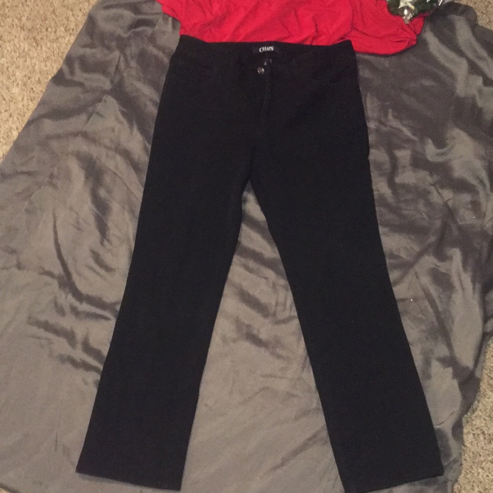 Chaps black denim sz 8 jean